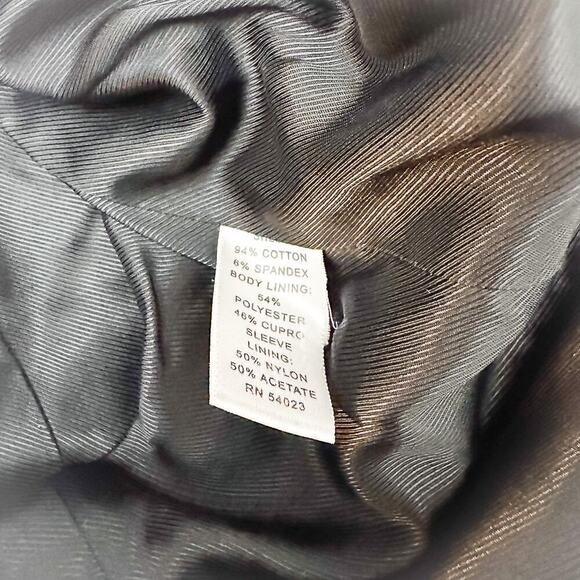 Banana Republic Stretch Navy 1-Button Blazer Jacket Size 12 - Picture 7 of 8